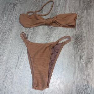 Elegant Tan Bikini Set